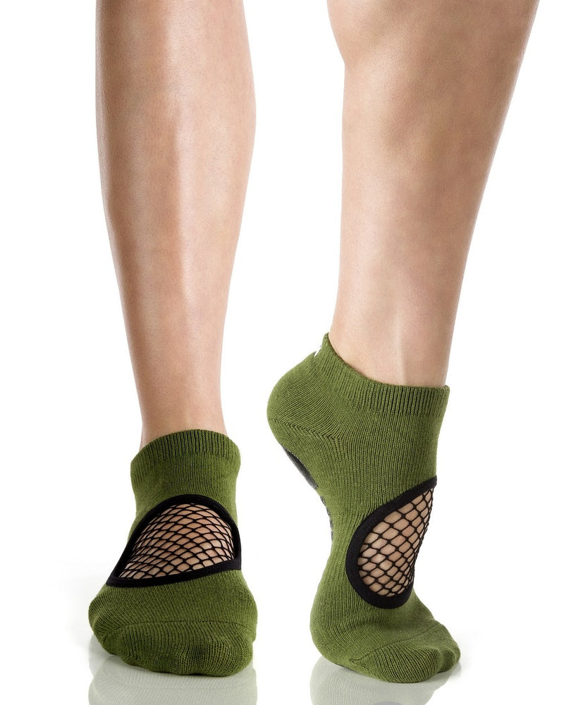Army Colored Fishnet Grip Socks