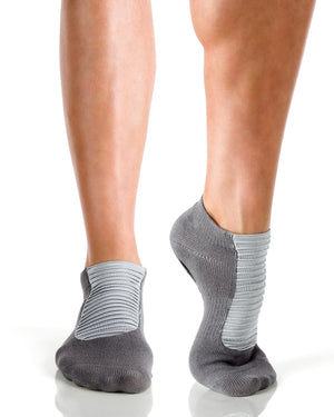 Pilates + Barre + Yoga Grip Socks // Arebesk Moto Toe Sock in Army