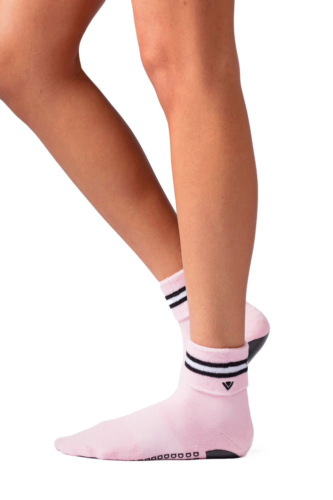 Terry Foldover Grip Sock
