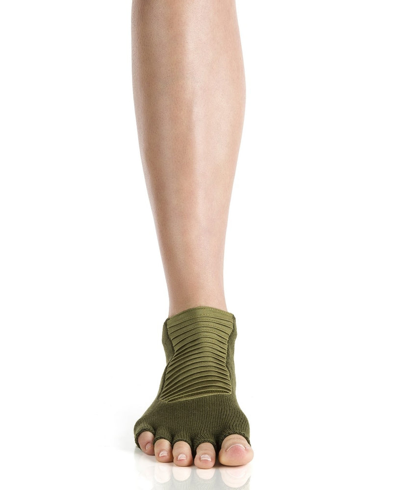One Piece of Open Toe Army Green Grip Socks 